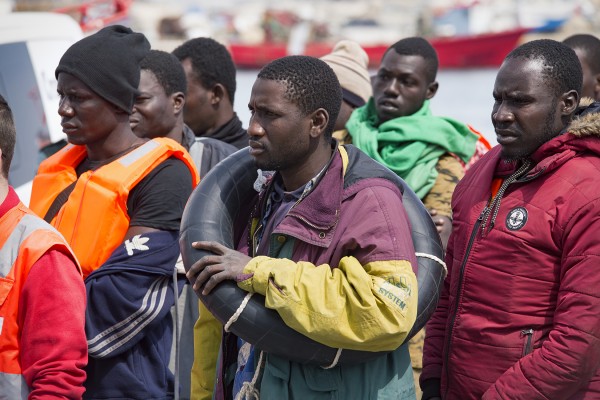 INMIGRANTES LLEGADOS AL PUERTO DE MOTRIL