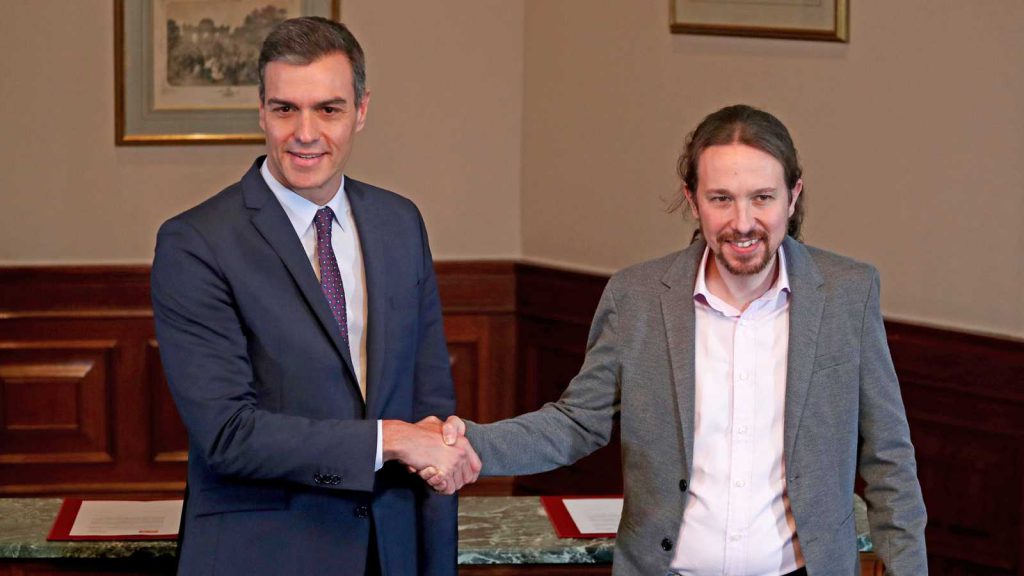 Preacuerdo de gobierno de «coalición» entre PSOE y Unidas Podemos