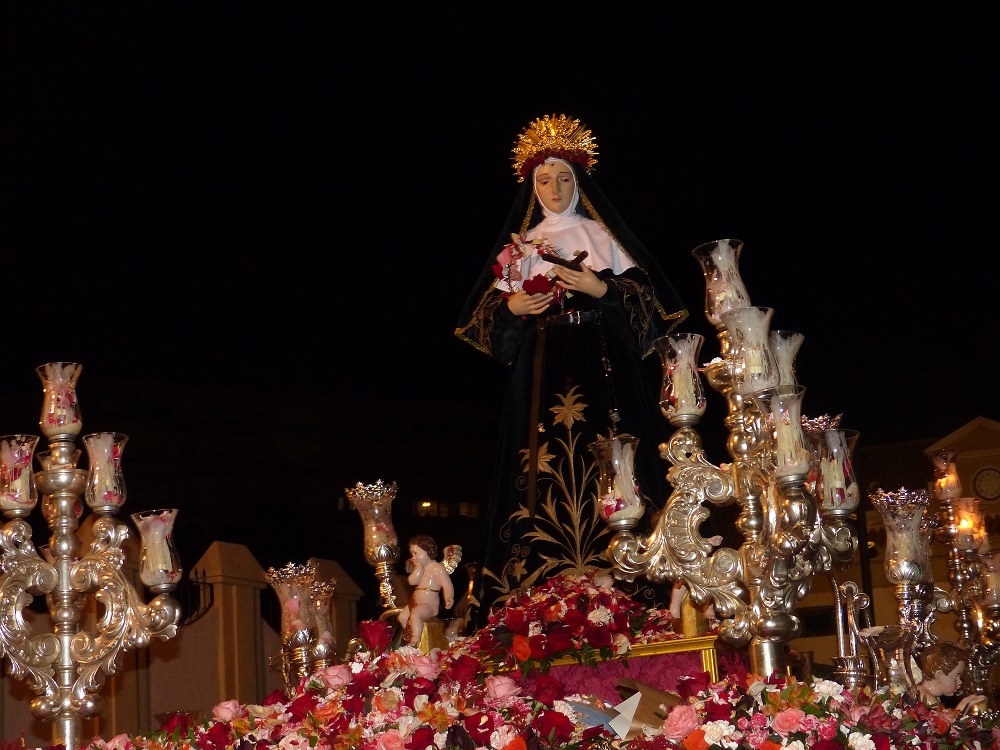 PROCESIÓN EXTRAORDINARIA DE SANTA RITA DE CASIA EN MOTRIL