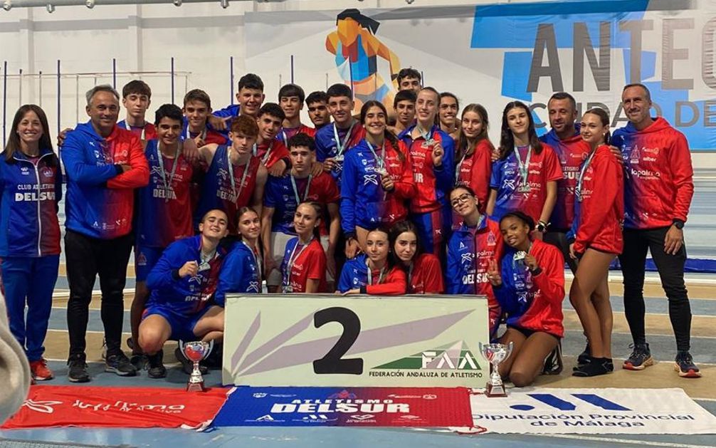 El Club Atletismo DELSUR – Cooperativa La Palma, subcampeón de Andalucía sub16 por clubes