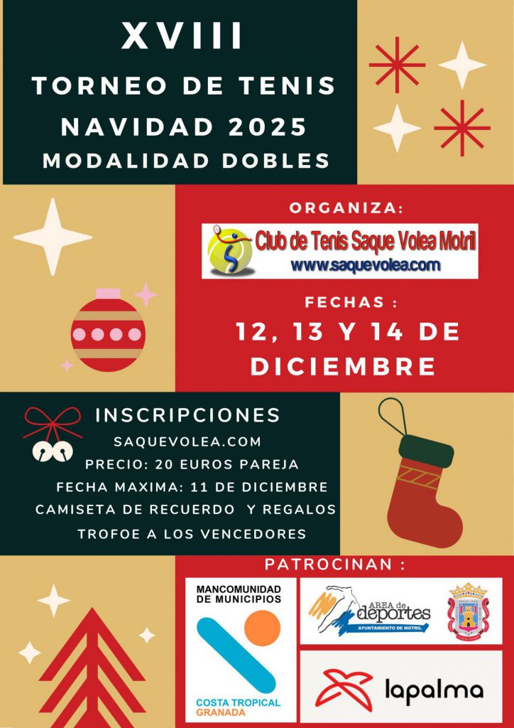 XVIII Torneo de Navidad del Club Saque Volea de tenis