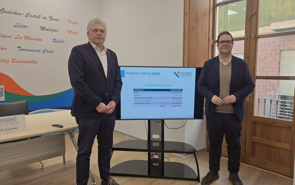 Mancomunidad inyecta más de 230.000 euros al Plan de Obras 2026 para «reforzar el equilibrio territorial» en cinco municipios de la Costa Tropical